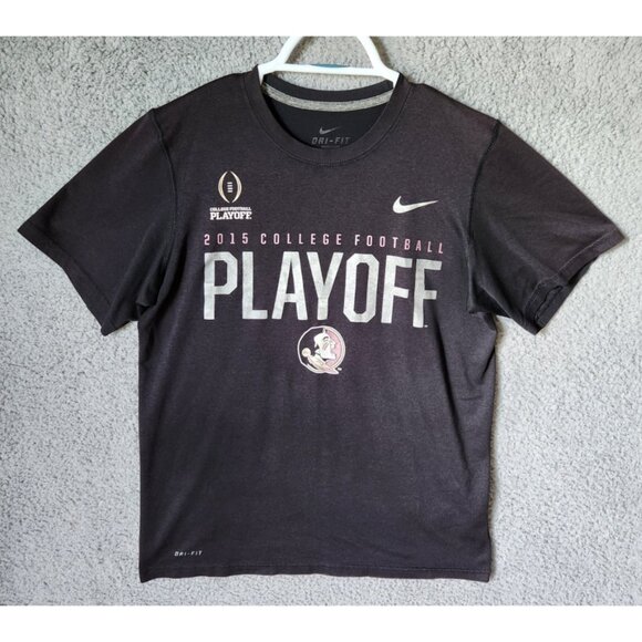 NIKE Size Medium FSU Florida State Seminoles 2015 College Playoffs Dri-Fit Shirt - Picture 1 of 9